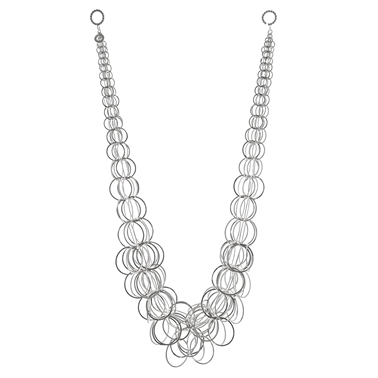 Aden necklace, silver