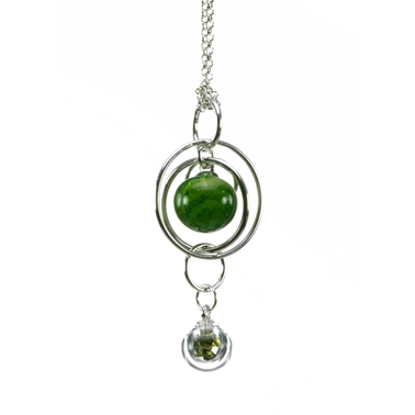 aventurine-green-flame-worked-blown-glass-double-bubble-sterling-silver-pendant-by-charlotte-verity