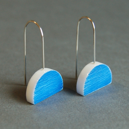 blue eclipse earrings