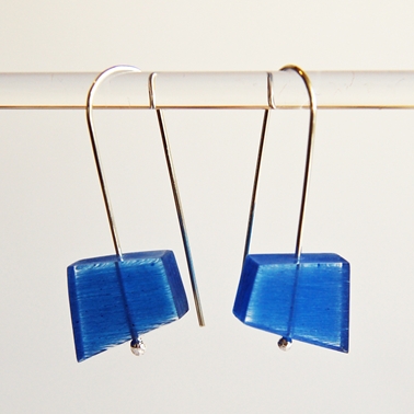 blue fragments earrings