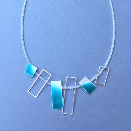 Deep Turquoise Scatter necklace