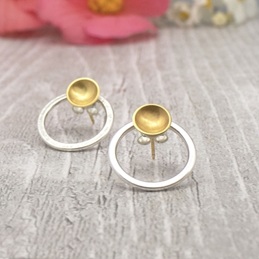 Halo Silver and Gold Interchangeable Studs