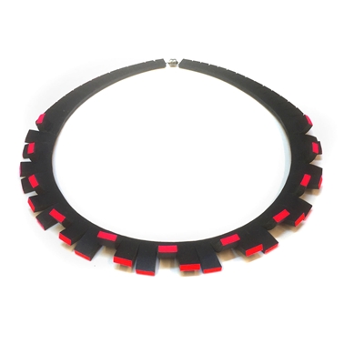 Festival Necklace - Black & Red