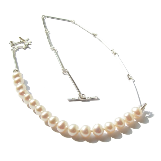 Mini rutile formation necklace - clasp open
