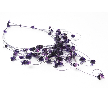 Purple loops necklace