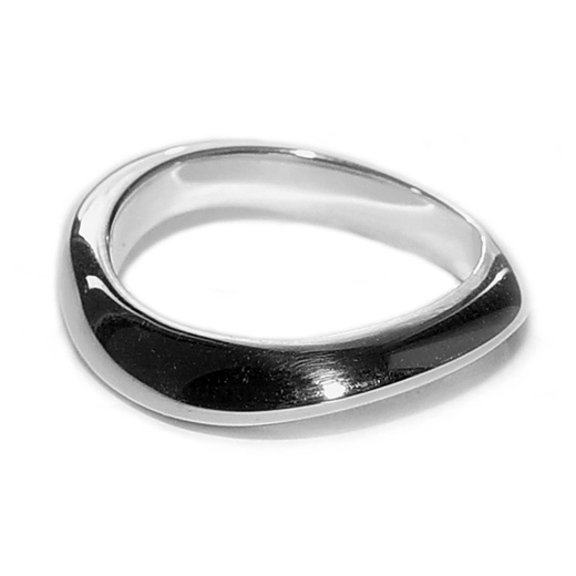 4mm Silver Shell Band