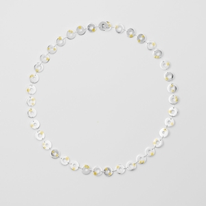 Dots Trio Torus Link Necklace