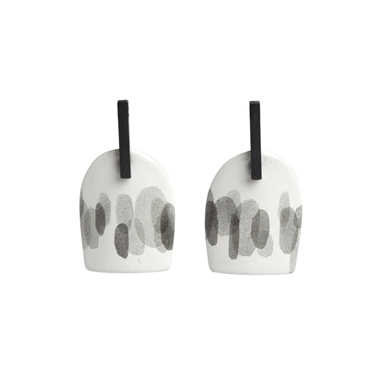 Enamel 'Bokeh' Bar Stud Earrings