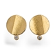 Sterling Silver and 24ct Gold Earrings with Round Diamonds ...