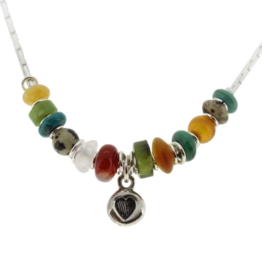 multi coloured necklace 1A 1