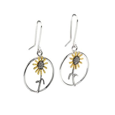 Sunflower earrings