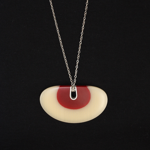 Two Tone Oval Pendant