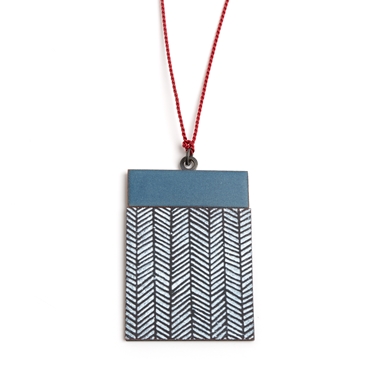 Rectangle Chevron Pendant