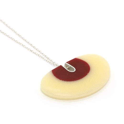 Two Tone Oval Pendant