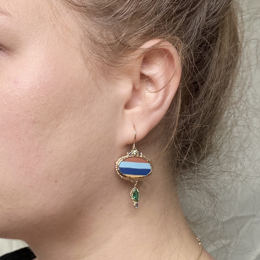 Sunset Earrings worn