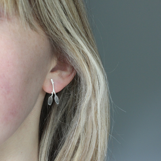 Rosehip Studs worn