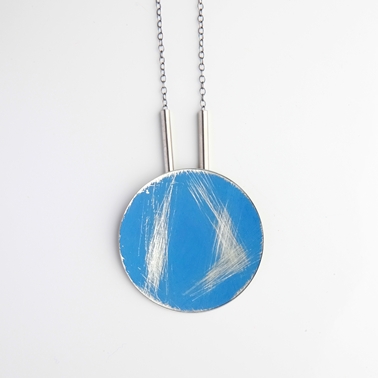 Long buoy necklace blue 1