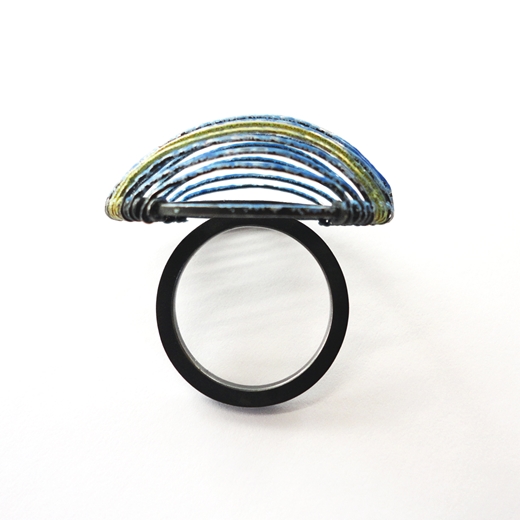 Blue & Gold Ring (side)