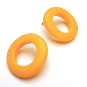 wobble resin hoops - yellow