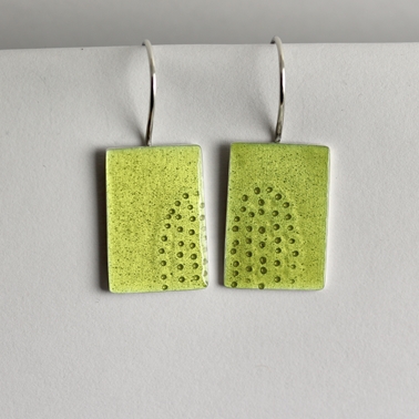 new spring green earrings