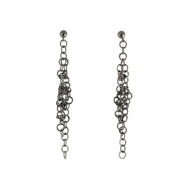Darrow earrings oxidised silver