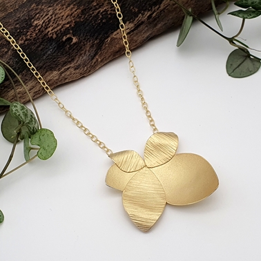 Gold Orchid fancy chain
