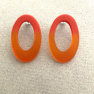 Bright orange hoops