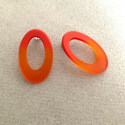 Bright orange hoops