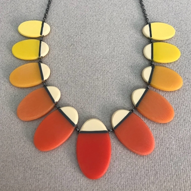 Colour fade necklace - Orange