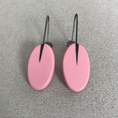 Pink oval drops