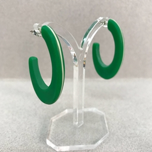 Open back green hoops