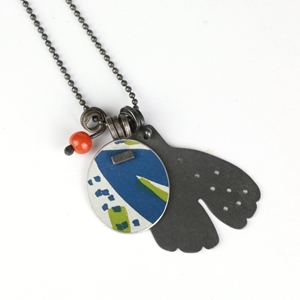 Pattern Pendant with Leaf