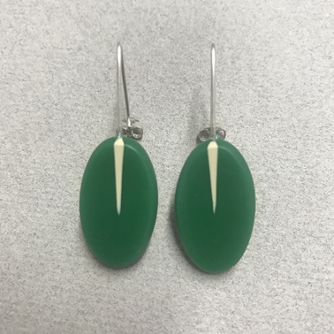 Green oval drops