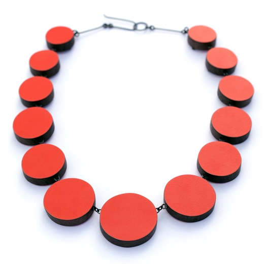 two colour dot necklace