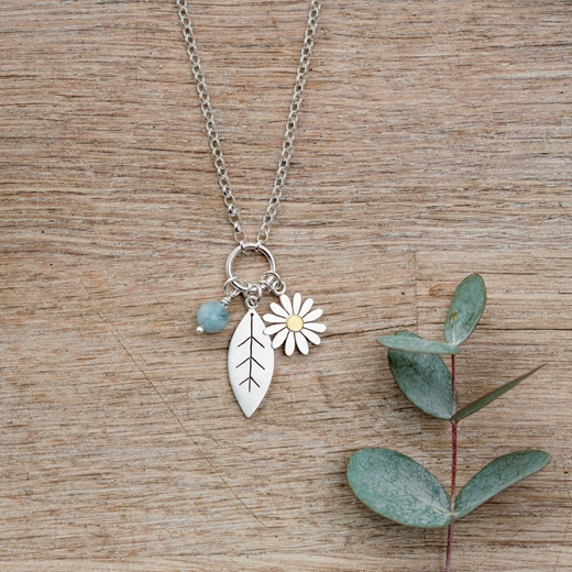aster and leaf pendant 2