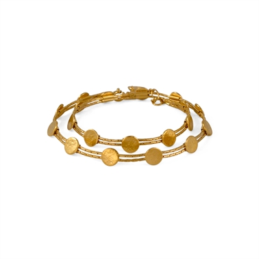 Paillette Wrap Bracelet/Choker Gold 1