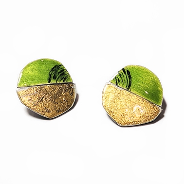 Petri split earring green