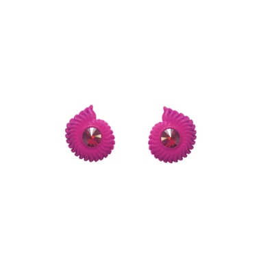 Ammonite Studs Pink