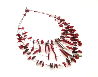 red F&S necklace