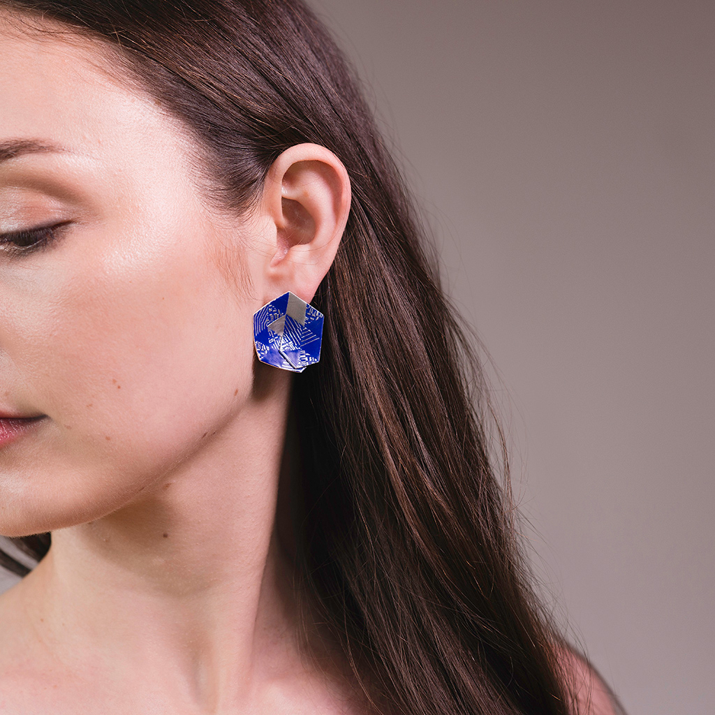 Weave Stud Earrings | Earrings by Karolina Baines