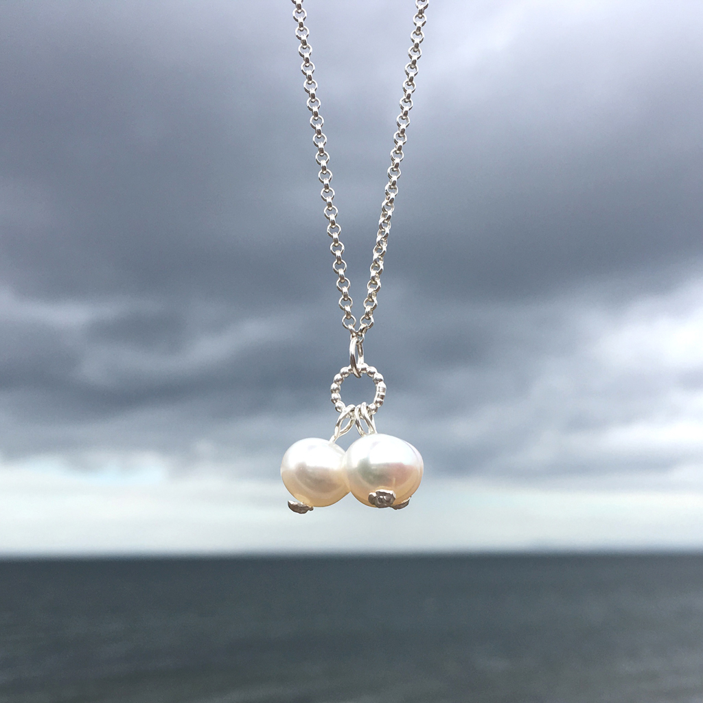 Triple Pearl Pendant | Contemporary Necklaces / Pendants by contemporary jewellery designer 
