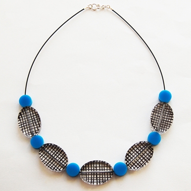 blue Spot Colour necklace