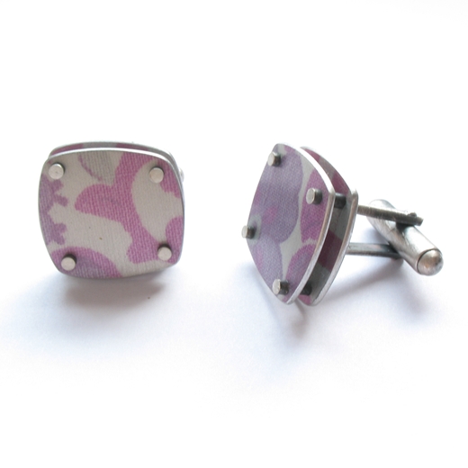 Square layer cufflinks - detail