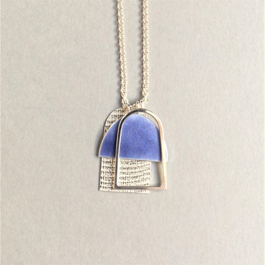 Violet Blue three shape pendant
